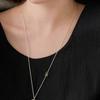 OVLA Combi Bold Ball Necklace_silver JN033