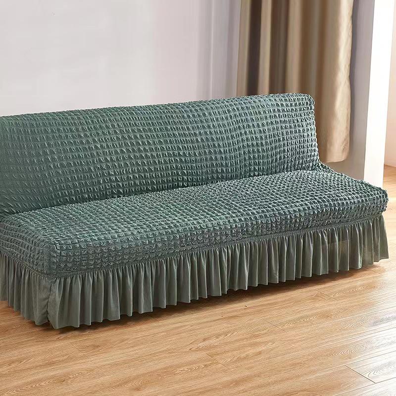 

Эластичный однотонный чехол для дивана-кровати для раскладных диванов без подлокотников Medium (160-190 cm)