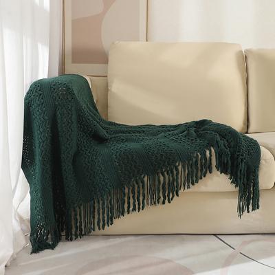 Skandinavische Cut-out Decke Gestrickte Sofadecke Decke B&B Hotel Bettlaken Bettende Passende Decke Bequeme Couch Nickerchen Decke