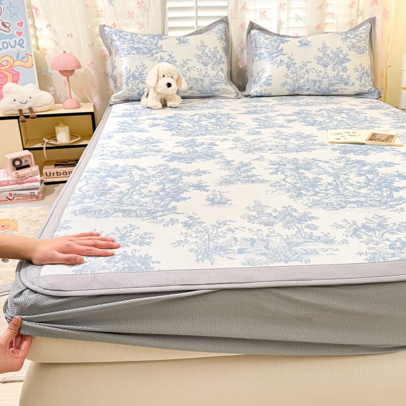 Yuanzu Ice Vine Cooling Mat 3-Piece Fitted Sheet Set