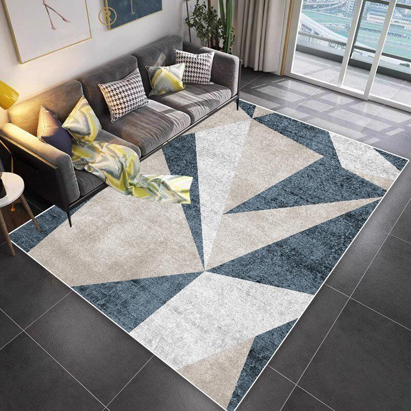 Luxury Geometric Sofa Non-slip Rugs Decoration Home Modern Washable Living Room Carpet Lounge Coffee Tables Balcony Floor Mats