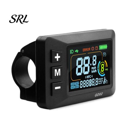 Bike LCD Display Screen Ebike Fit for Yozma IN 10, Electric Bicycle Panel Replacement with Waterproof 5-Pin Connector, Control Meter 22.2MM Handlebar