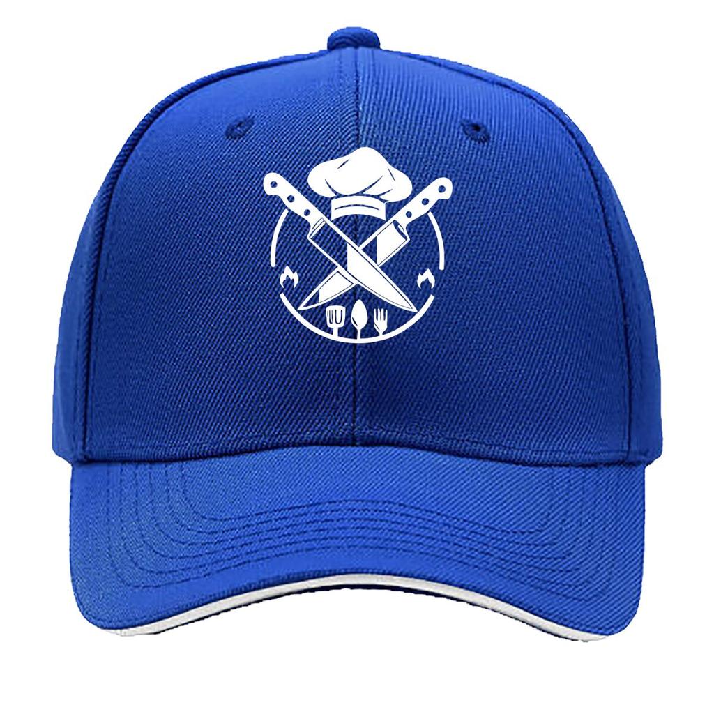 Unisexs Vintage Chef Print Adjustable Washable Outdoor Hat Suitable for Classes Casual Wear Outdo Sandwich Baseball Cap
