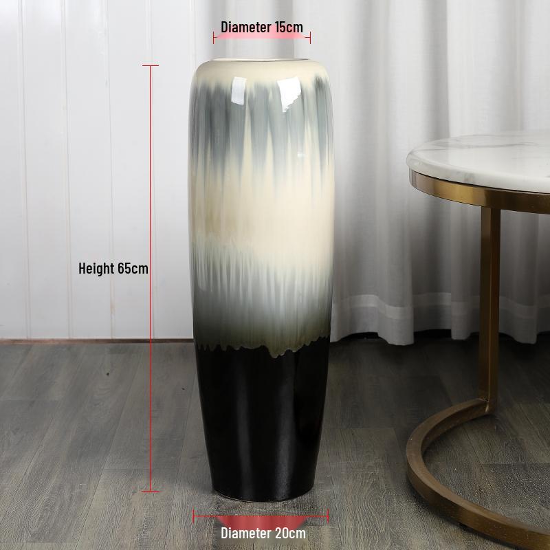 Handmade Large Ceramic Floor Vase for Living Room or Hotel - Perfect for Fresh Flowers