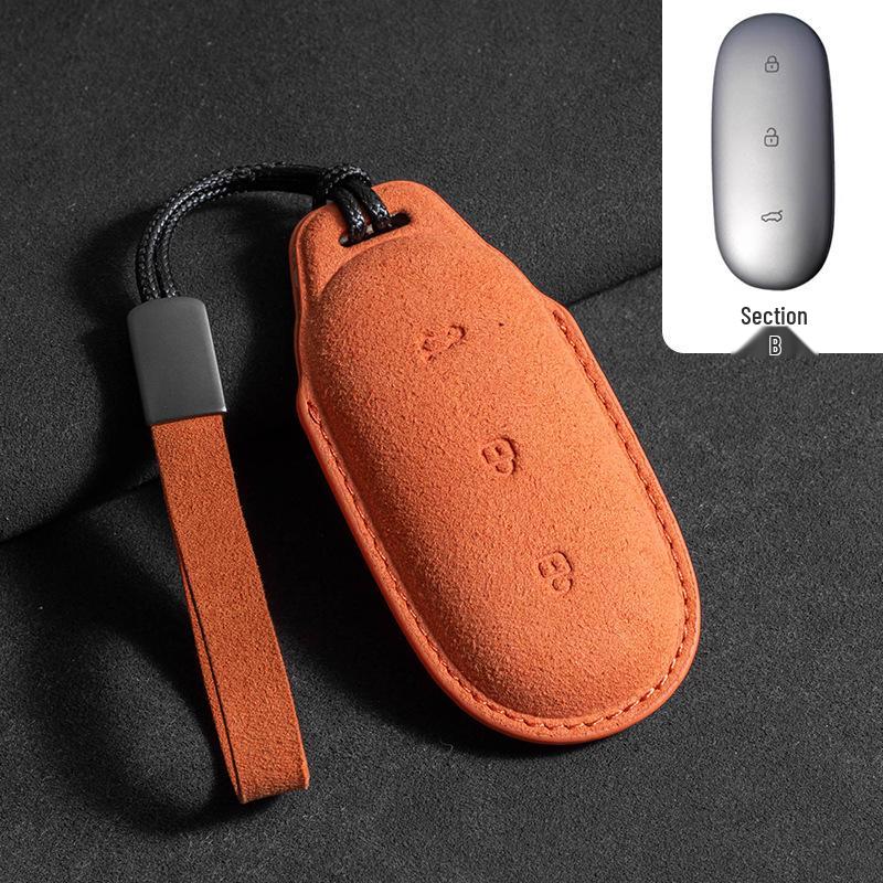 Li Auto L6/L7/L8/L9max Schlüsseletui Hochwertige Wildleder-Tasche mit Lanyard