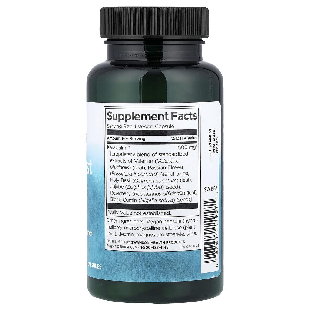 Swanson, Deep Relaxation & Stress Relief, 60 Veggie Capsules