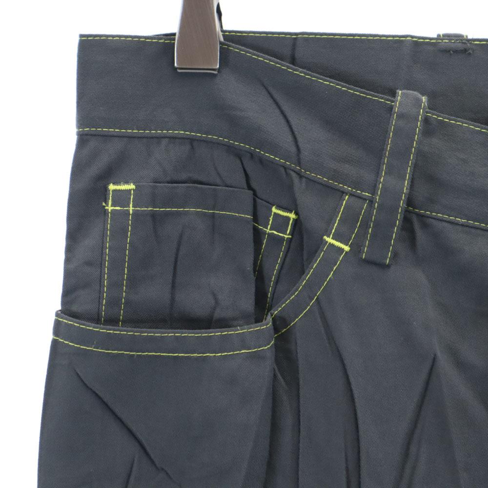 ISSEY MIYAKE made in Japan Pleated processing Long pants S Charcoal gray Men's Used