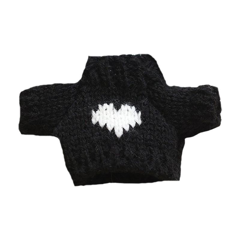 Rochie Mini Păpușă Lână 5cm cu Ursuleț de Pluș și Cap de Cățeluș pentru Accesorii DIY