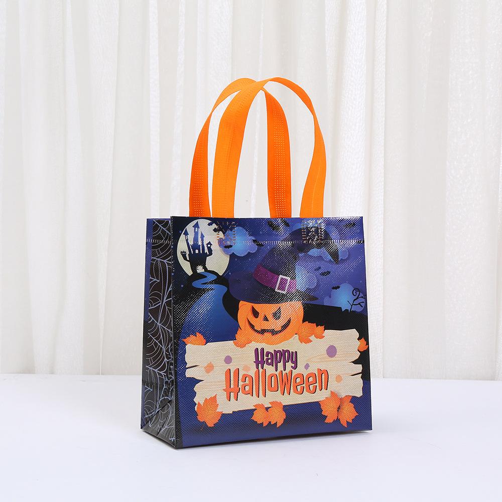 StoBag Halloween Party Trick or Treat Bags for Kids Reusable Eco Friendly Goodie Tote Bags for School Gifts Candy Favors Decor