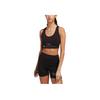 Adidas Alphabet Logo Print Crossback Sports Bra Women Underwear Black HR2192