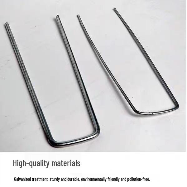 Verzinkte U-förmige Unkrautbarriere-Erdnägel - Stahl-Draht Bodenabdeckung & Netz-Anker