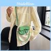 2023 Summer Pure Color Pu Saddle Bag Fashionable Cross-border Shoulder Bag Wholesale