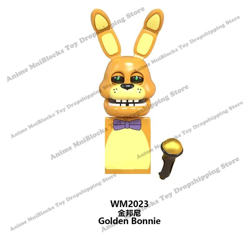 WM6074 WM6097 Zusammenbau Mini-Bausteine FNAF Spielfigur Chica Foxy Bär Bonnie Nightmare Junge Baby Skelett Thriller Spielzeug Geschenk