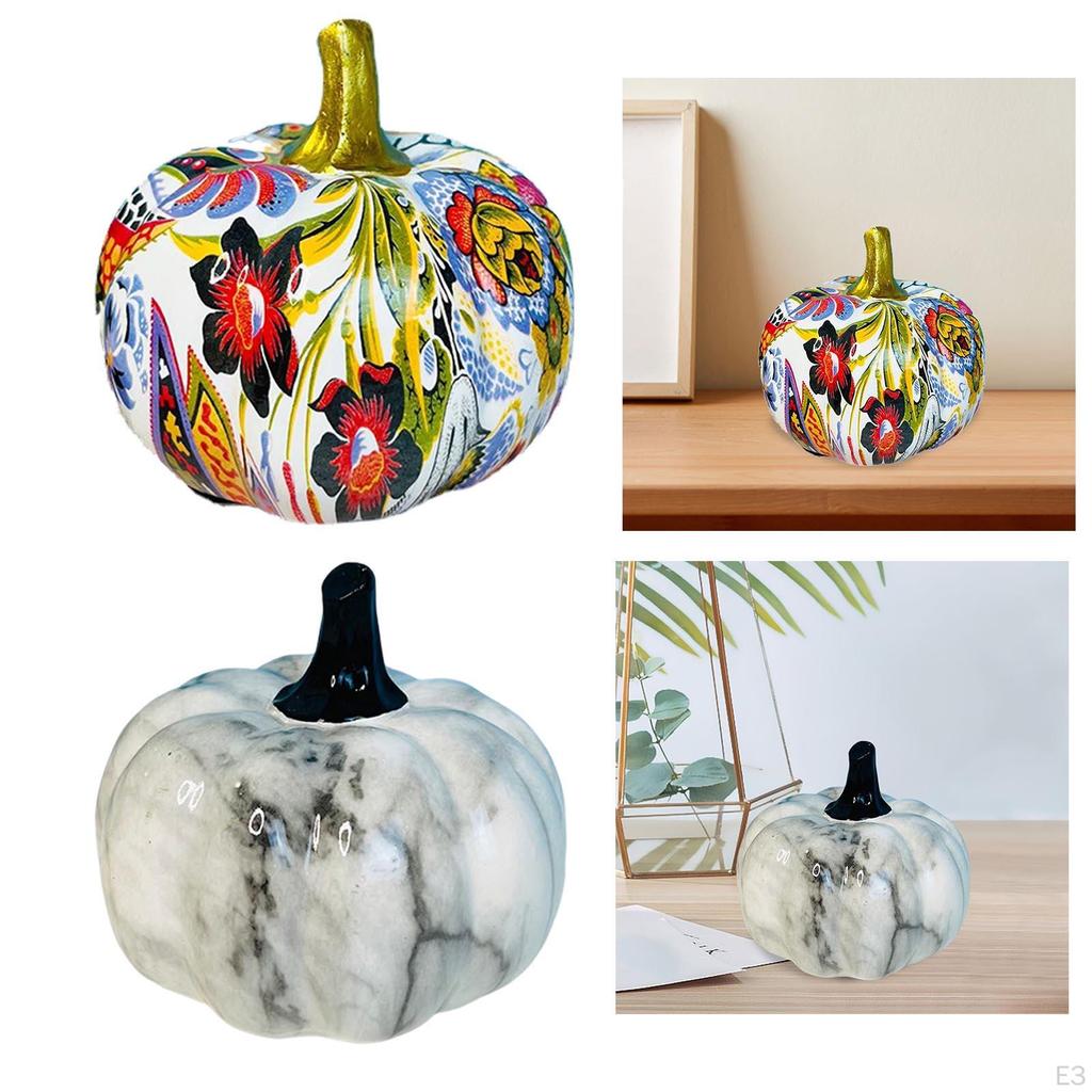 Colorful Pumpkin Art Sculpture for Elegant Home Decor
