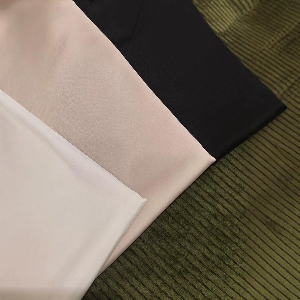 French Imitation Silk Elastic Satin V-neck Small Suspender Vest Sleeveless Top Women's Round Neck Inside and Outside New