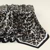 Leopard Print Silk Scarf Wrap For Designer Luxury  Kerchief Neck HeadHair Scarves Bandana Handkerchief Headscarf 90X90Cm
