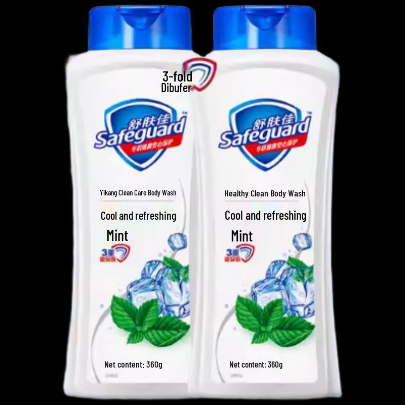 Safeguard Cool Mint Refreshing Shower Gel Twin Pack