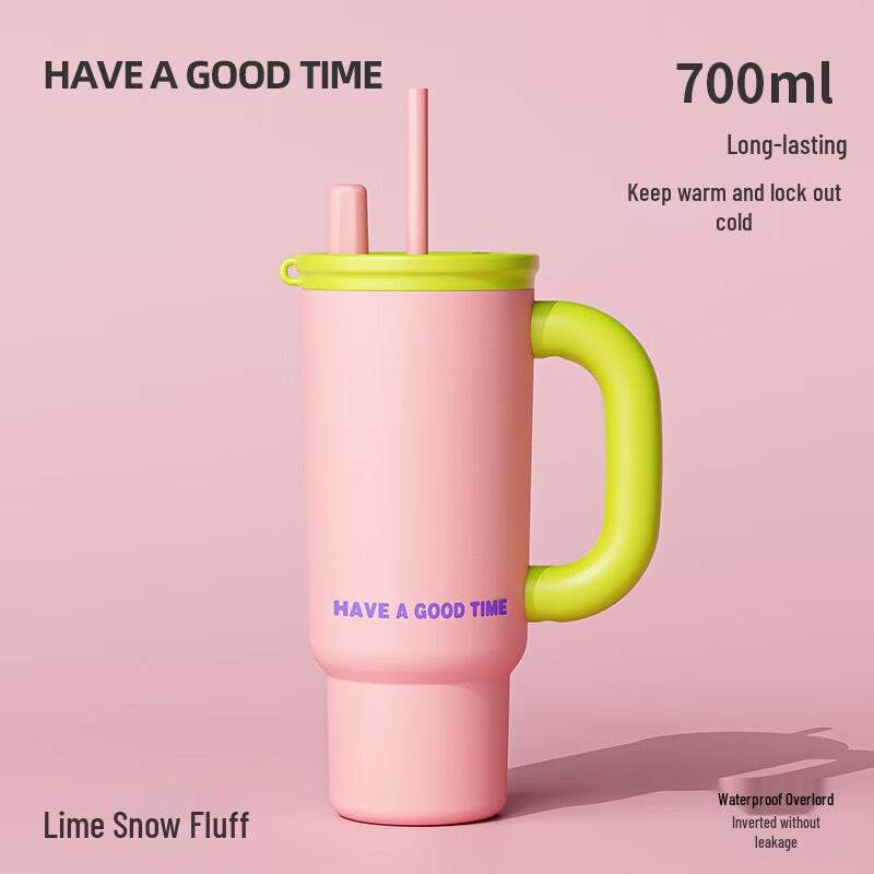 OLOEY Large Insulated Tumbler with Straw