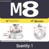 GB6177 Galvanized Hex Flange Nut with Anti-slip Teeth and Washer M4-M20