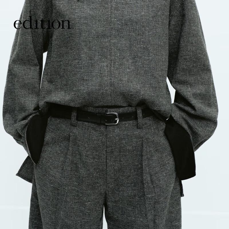 Edition Women's Wool Linen Blend Straight-Leg Trousers