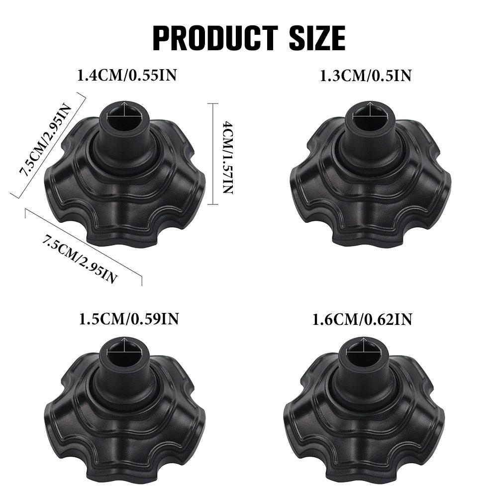 4 STÜCKE Outdoor Camping Mondstuhl Fußabdeckungen Rutschfest und Einsinkschutz Drehbare Fußpolster Campingzubehör