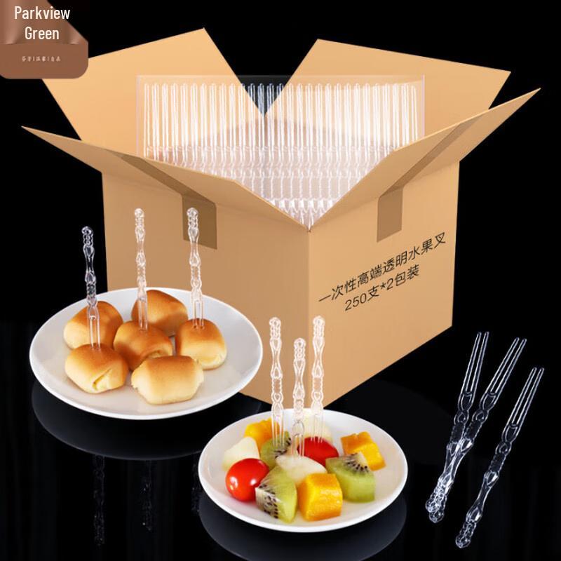 500-Pack Disposable Plastic Fruit  Dessert Forks