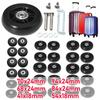 2/4PCS Luggage Wheels 40/50/60mm Rubber Casters Mute Trolley Case Wheels Replacement Axles Suitcase Wheel Parts For Furniture