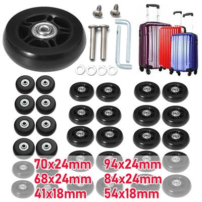 2/4 STÜCK Gepäckräder 40/50/60mm Gummirollen Leise Trolleykoffer Räder Ersatzachsen Koffer Radteile Für Möbel