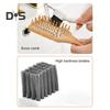 2Pcs Hair Comb Cleaner Tool Stainless Steel Hair Cleaning Brush 2 in 1 Comb Cleaner Wood Handle Hairbrush Cleaning Tool