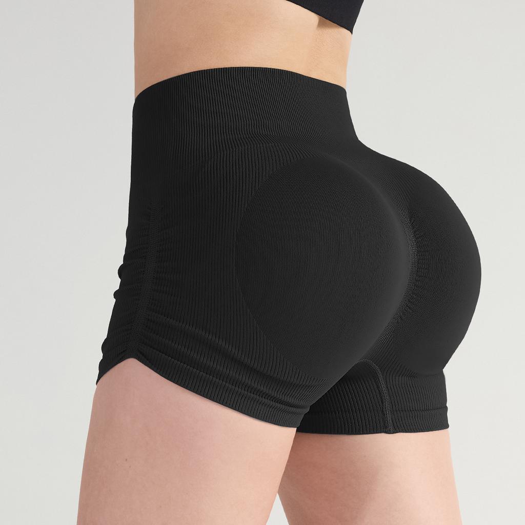 Sports Shorts Pleated High Waist Hip Lift Yoga Pants Short Women's Breathable Fitness Thin Summer Outdoor Running Cycling Shorts