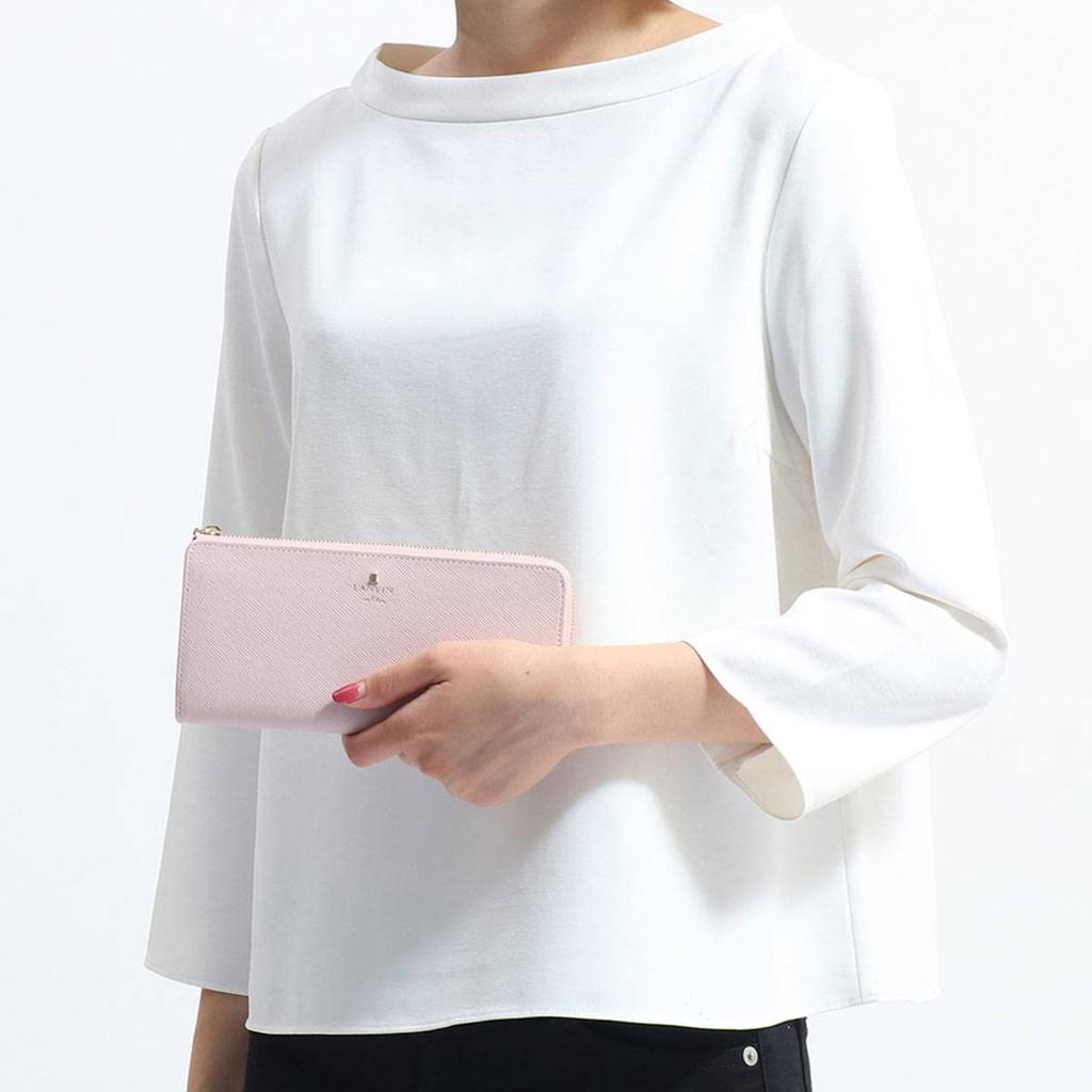 LANVIN En Bleu Luxembourg Large Zipper Long Wallet [New Color] Women's Wallet with Bill Compartment and Card Slots, Large Capacity, 480112, Deep Green