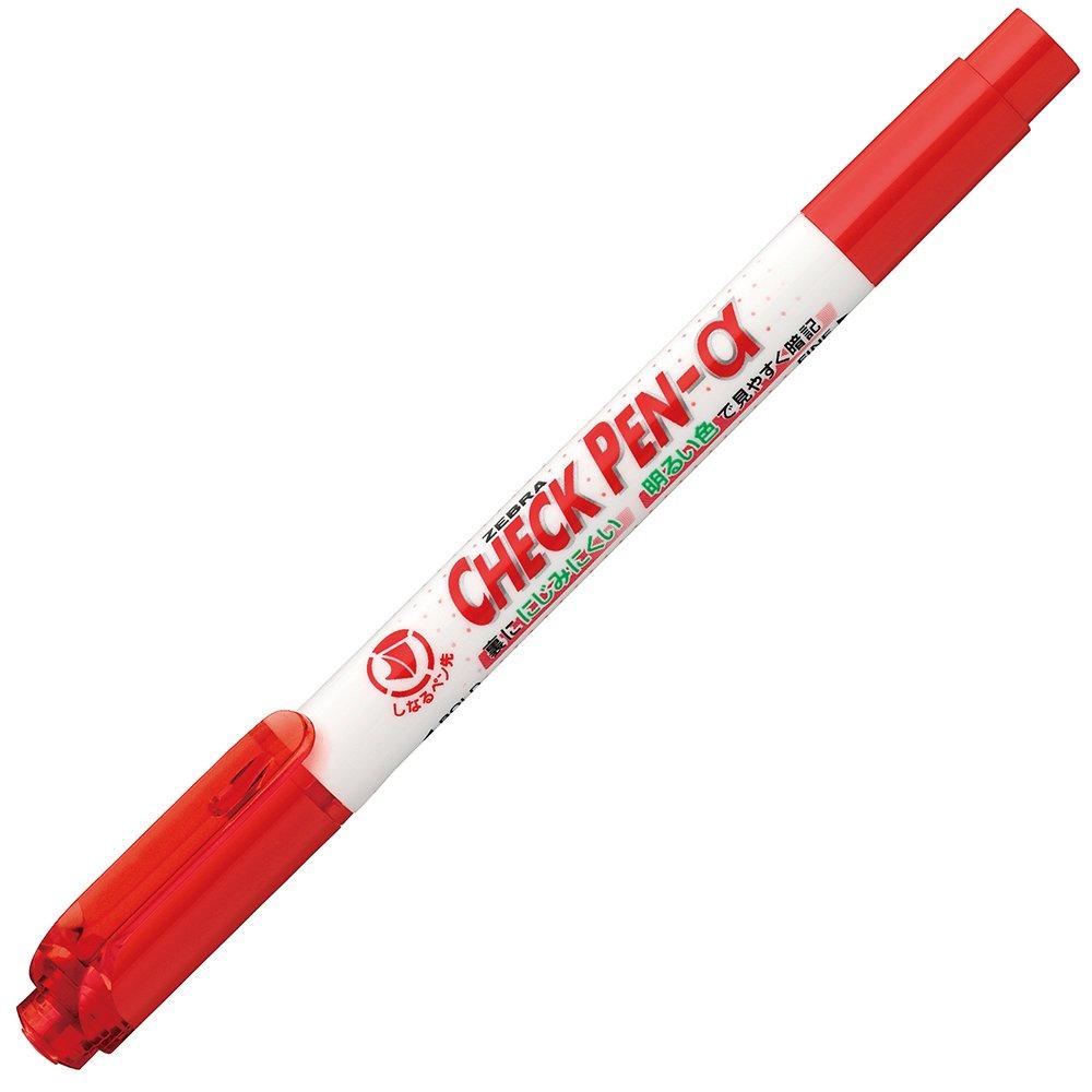 

Zebra memorization check pen Alpha red 10 pieces B-WYT20-R красный