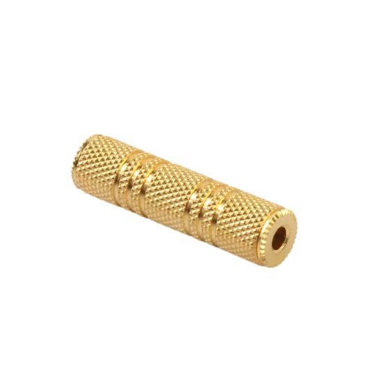 3,5 mm mamă la 3,5 mm mamă cupla adaptor audio stereo Conector placat cu aur