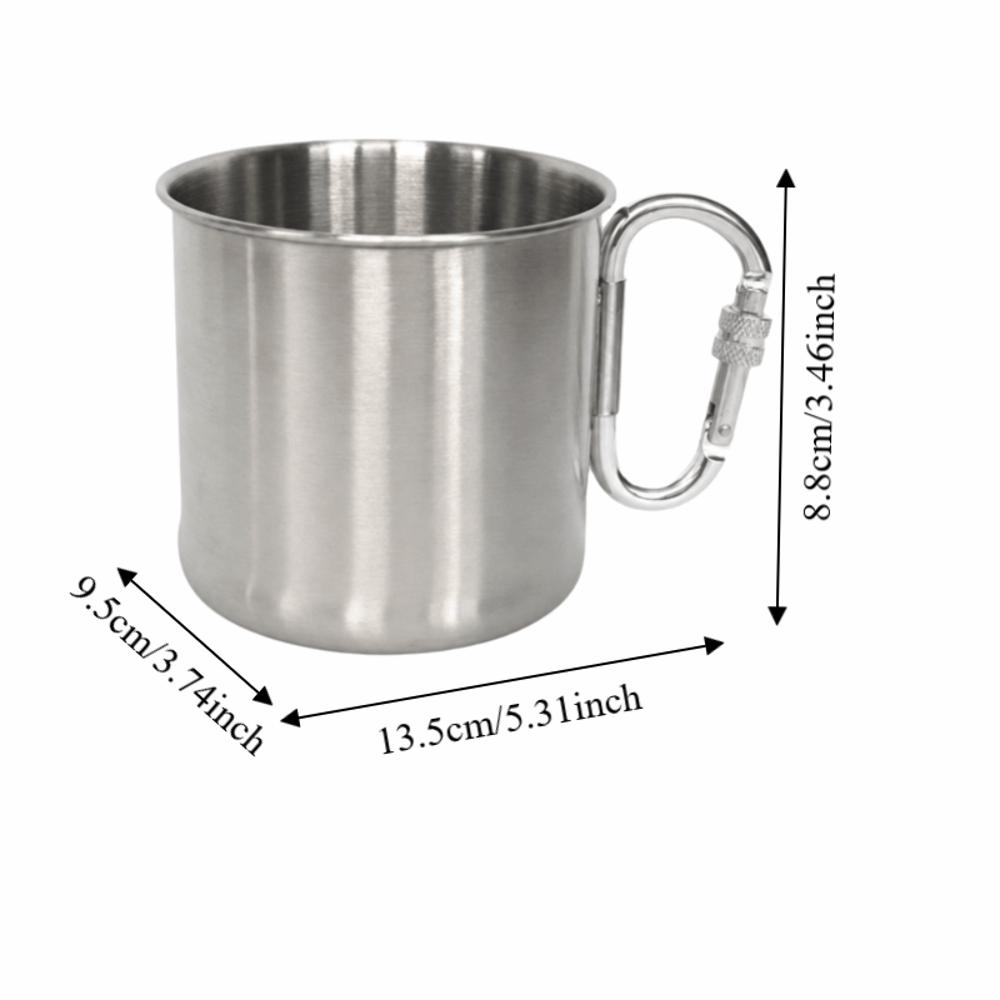 Stainless Steel Outdoor Backpacking Cup With Handle Portable Travel Cup  Outdoor Adventures