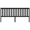 VidaXL Tête de lit Noir 206x6x101 cm Bois massif de pin 818544