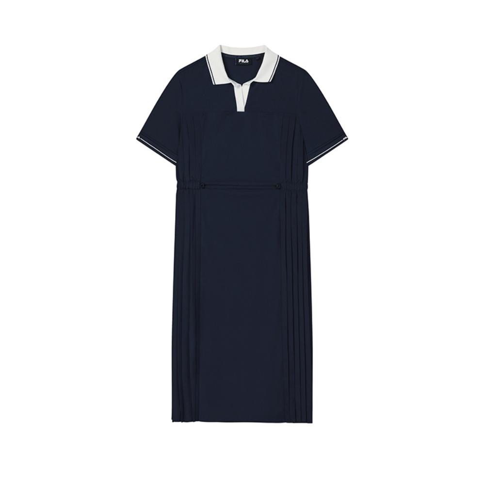 FILA Emerald Fashionable Casual Short Sleeve Dress Two Piece Set Women dresses F11W534304F-DB