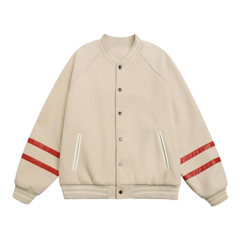 Autumn and Winter New 0 Dragon and Phoenix Color Matching Baseball Jersey College Style Casual Couple Jacket