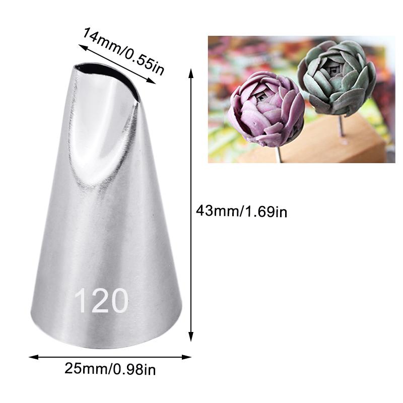 1/3pcs Pastry Nozzles For Cakes Decorating Rose Petal Flower Icinp Piping Tips Baking&pastry Tools Confectionery Kitchen Gadget