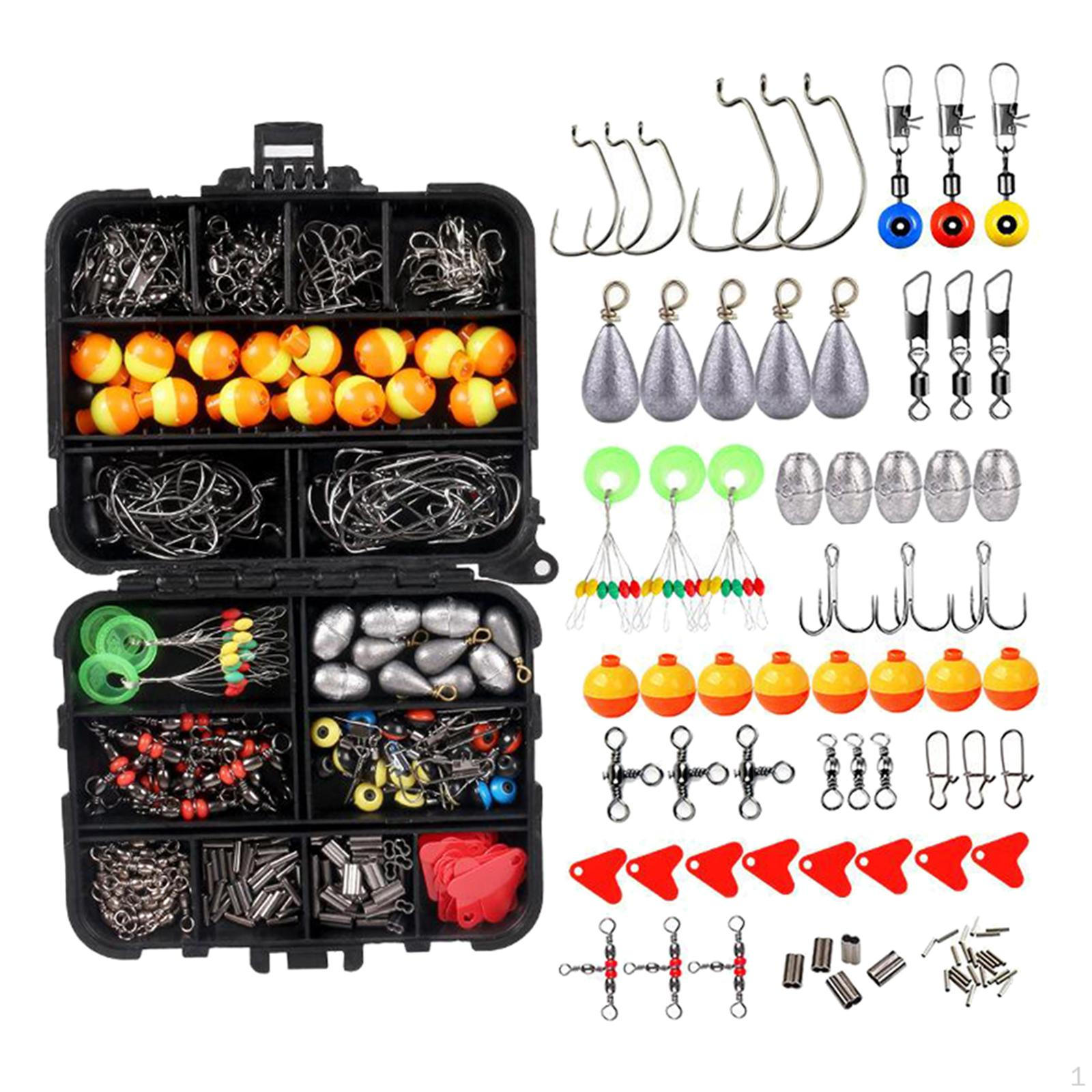 264 Piece Angels Kit Hook Sinkers Swivels Snap Beads Type 2