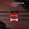 For Women BDSM Sex Harness Mouth Adult Toys Silicone Dog Bone Ball Gag Open Mouth Gag Ball Bdsm Bondage Sex Products Sm Sex Toys