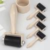 5Pcs Printing Ink Roller Flat Cylinder Design Comfort Grip for Even Ink Oil Paint Glue Distribution Printmaking Stamping DIY