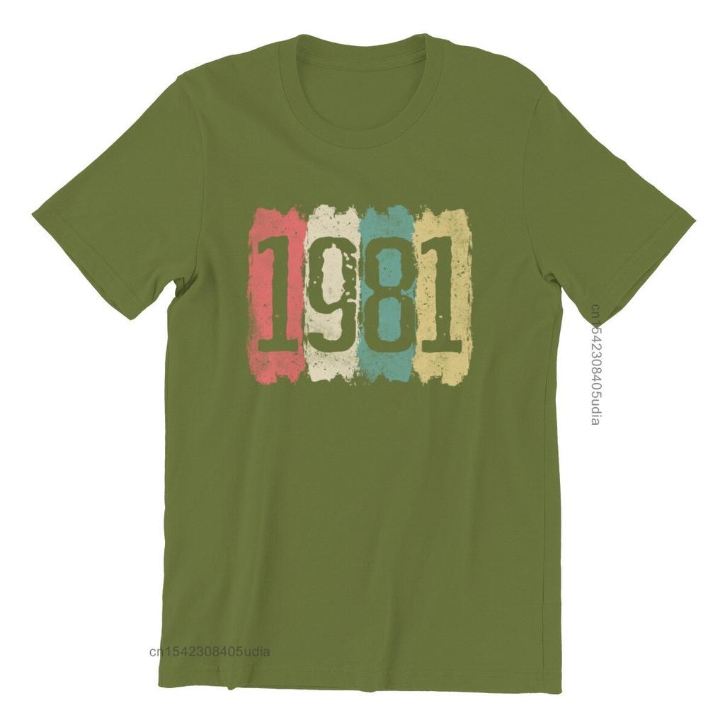 40th Birthday 40 Years 1981 Vintage Men’S Premium T-Shirt Games Pink Punk New Tops Shirts Men Tshirts Graphic