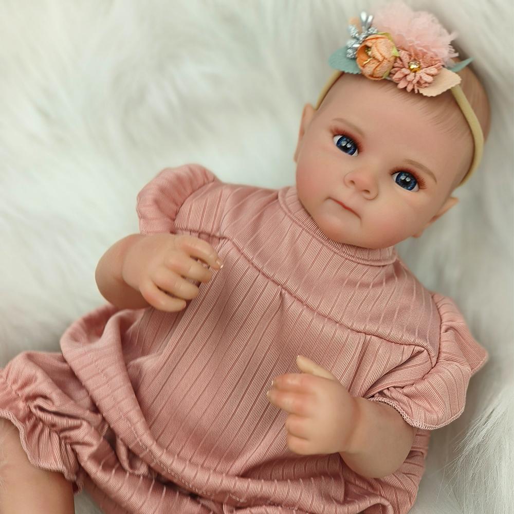 

18-дюймовая мягкая на ощупь кукла Bettie Bebe Reborn Girl Dolls, игрушка ручной работы, кукла Bebe Newborn для детей, подарки на день рождения Pink Girl