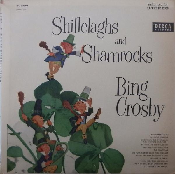 

LP Record BING CROSBY Shillelaghs And Shamrocks DL78207 Decca UK CountryFolk Used