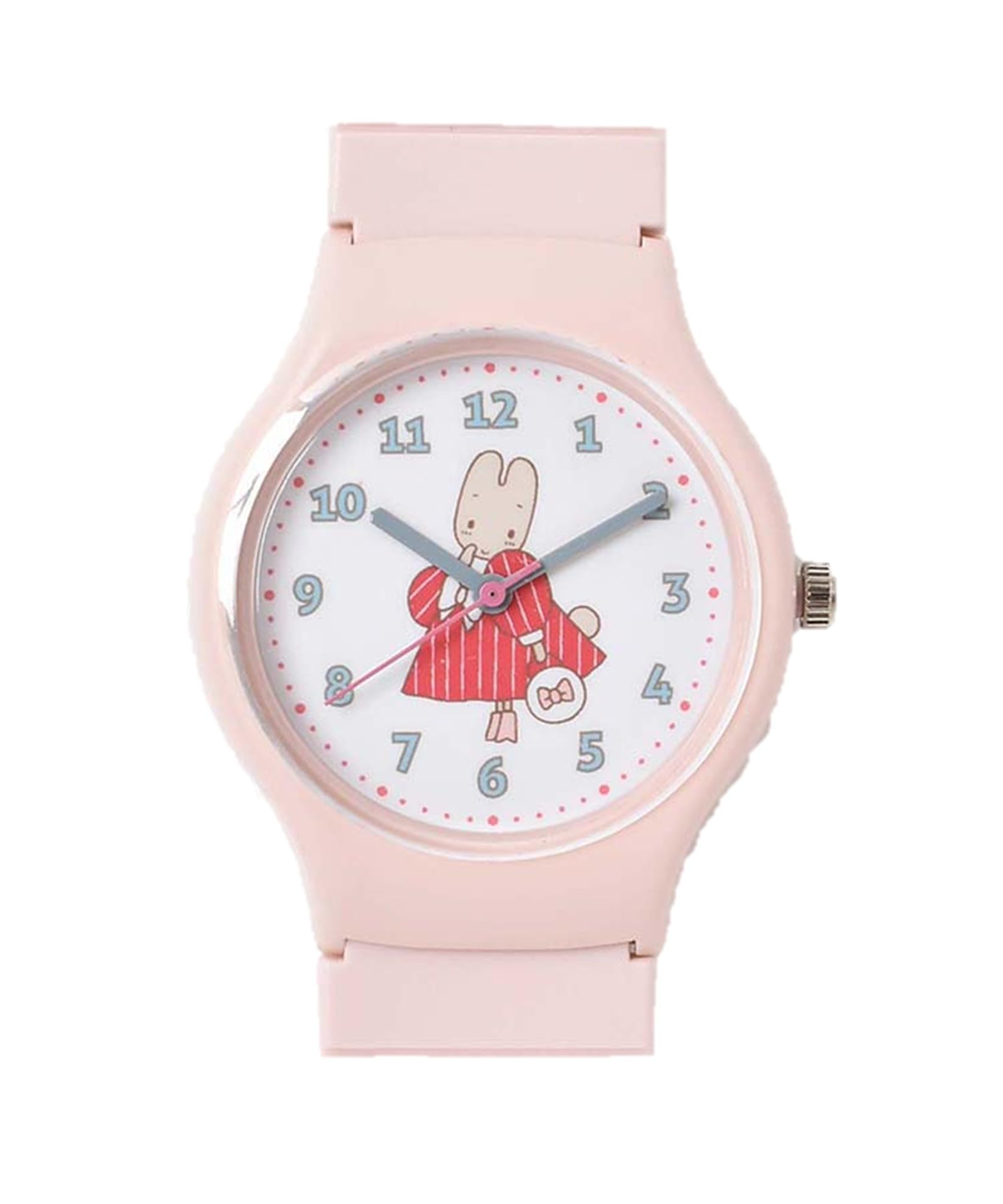 

Васильково-синие часы с ремешком из резины и персонажами Sanrio (Крем Маррон)