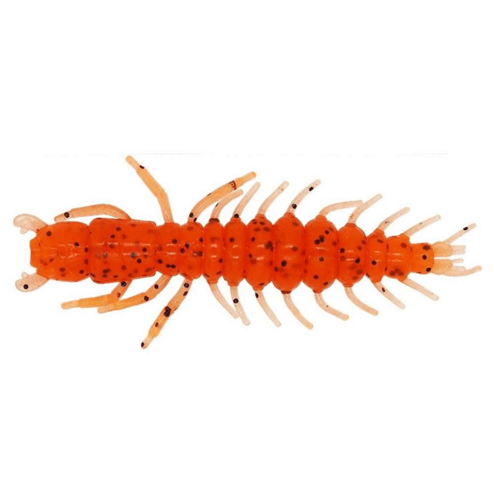 48PCS 2.95inch Fishing Worm Lures Soft Bass Baits Hellgrammite Fishing Lures  Bass Fishing