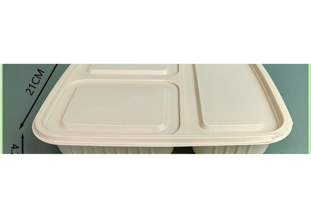 Eco-Friendly Biodegradable Corn Starch Lunch Box with Lid