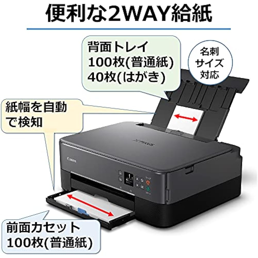 Canon Canon Printer A4 Inkjet Multifunction Printer PIXMA TS5430 Black 2021 Model 4 Color Integra...