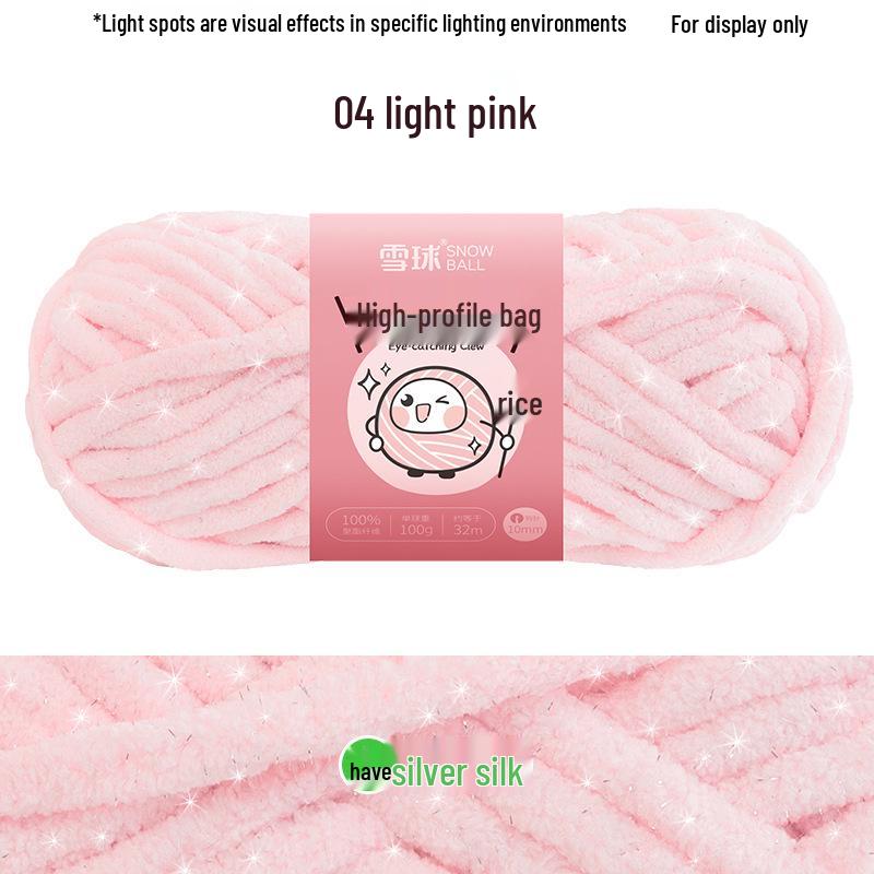 Vibrant No. 8 Ice Silk Yarn for DIY Knitting: Perfect for Scarves, Blankets, Dolls, Crochet Slippers & Chunky Projects