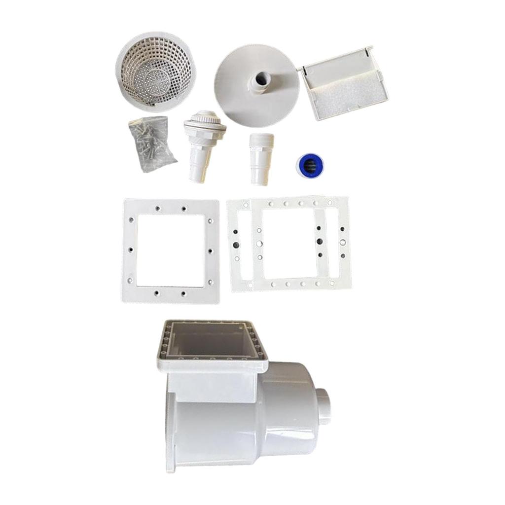 Universal Above Groud Pool Skimmer Complete Accessory Kit, White